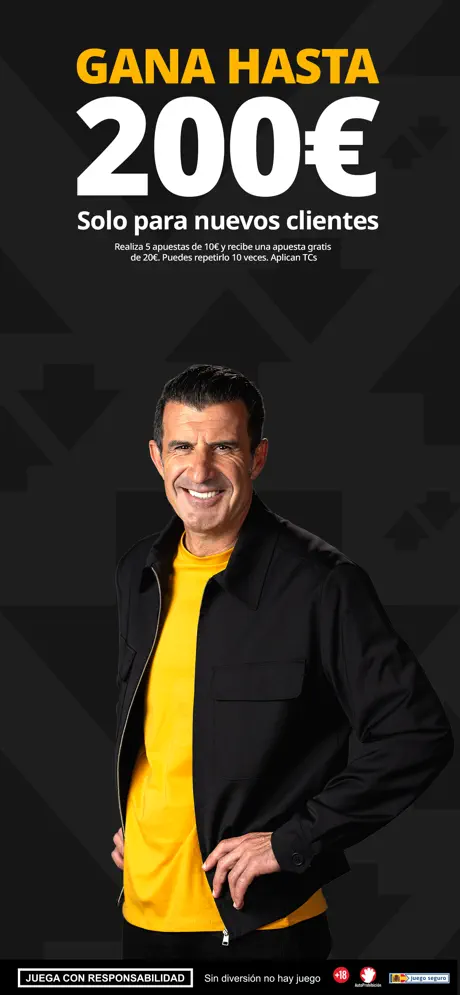 App móvil de Betfair - pantalla principal